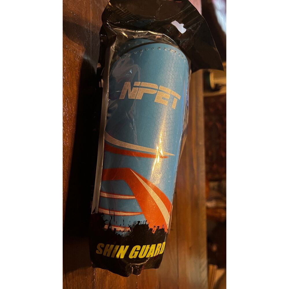 NEW NPET Soccer Shin Guards Kids Boys Girls Size XS Small Blue New in Package